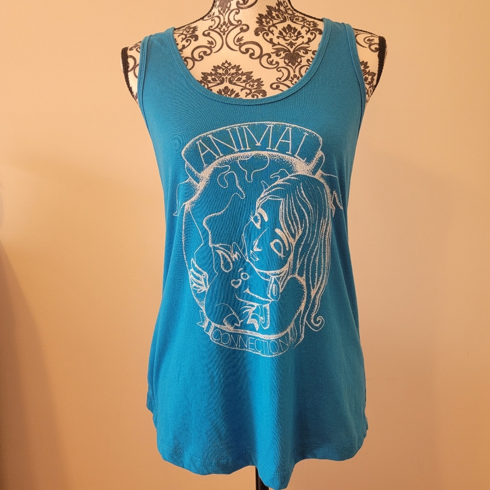 Saint Vegan Women's Tank Large Teal